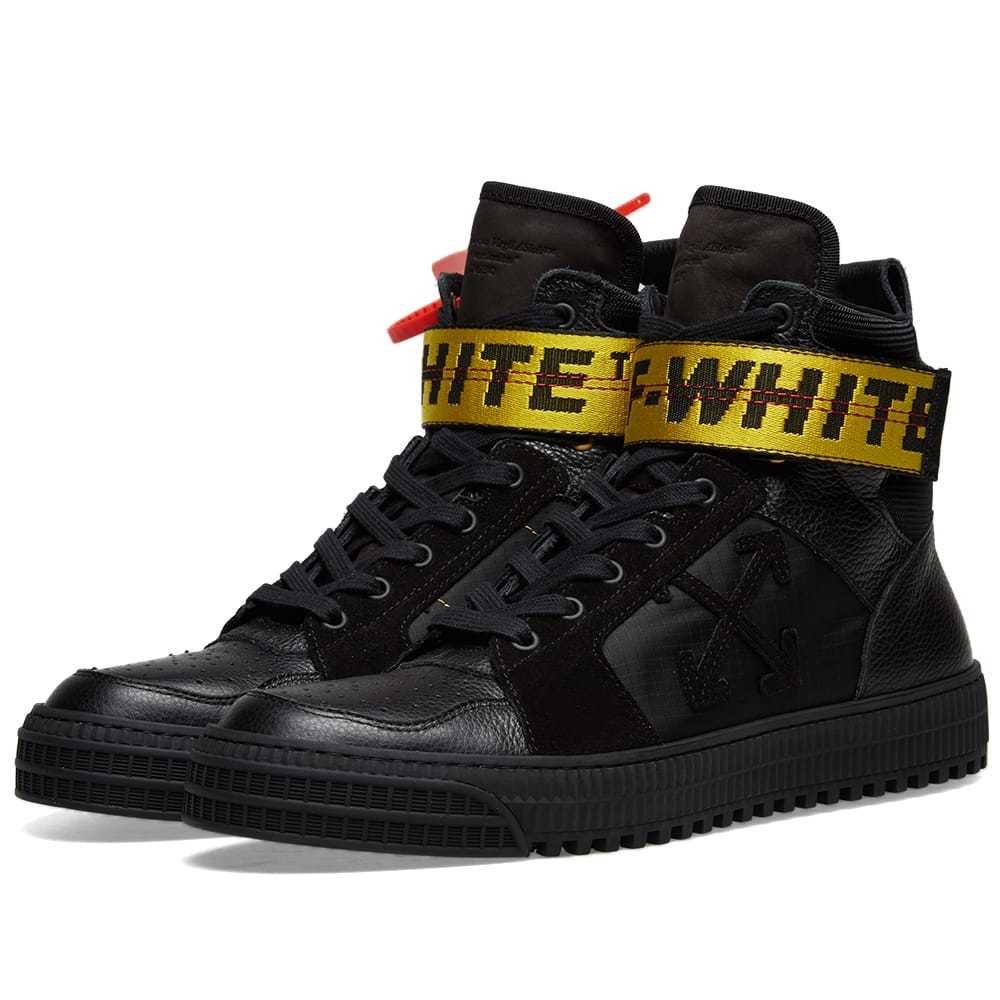 Off White Industrial Belt Hi Top Sneakers